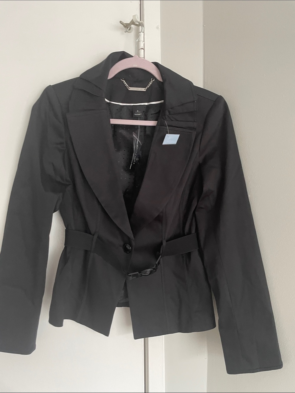 White House Black Market Black Women's Structured Single-Button Blazer